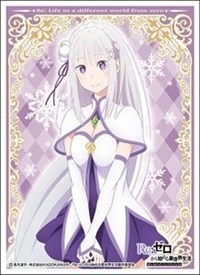 Ensky Imported Card Sleeves: Re:Zero -Starting Life in Another World - Emilia (8 · Ensky Card Sleeves