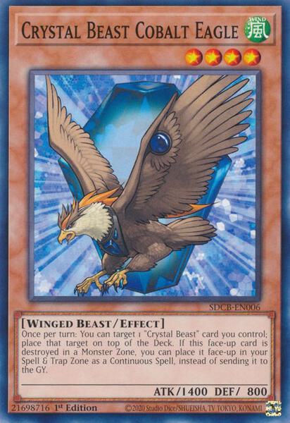 Crystal Beast Cobalt Eagle - Structure Deck: Legend of the Crystal Beasts -  YuGiOh - TCGplayer.com