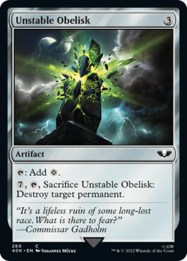 Unstable Obelisk - Universes Beyond: Warhammer 40,000 - Magic: The