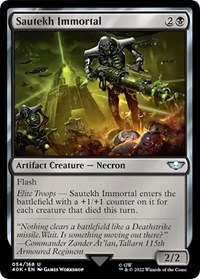 Sautekh Immortal (Surge Foil) - Universes Beyond: Warhammer 40,000 - Magic: The Gathering card