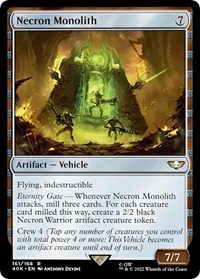 Necron Monolith (Surge Foil) - Universes Beyond: Warhammer 40,000 - Magic: The Gathering card