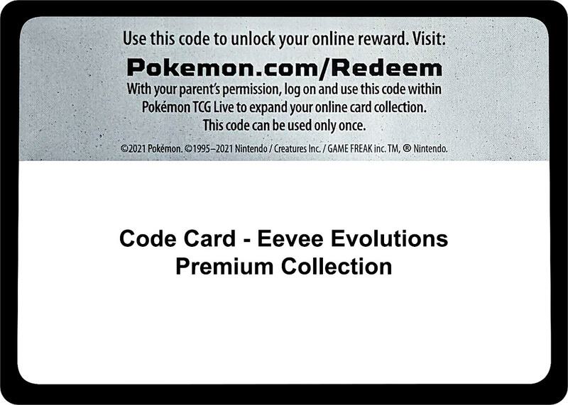 Code Card - Eevee Evolutions Premium Collection  from Miscellaneous Cards & Products