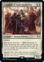MTG 聖カトリーヌの凱旋 foil 2枚セット Triumph of Saint Katherine (Surge Foil) - Universes Beyond