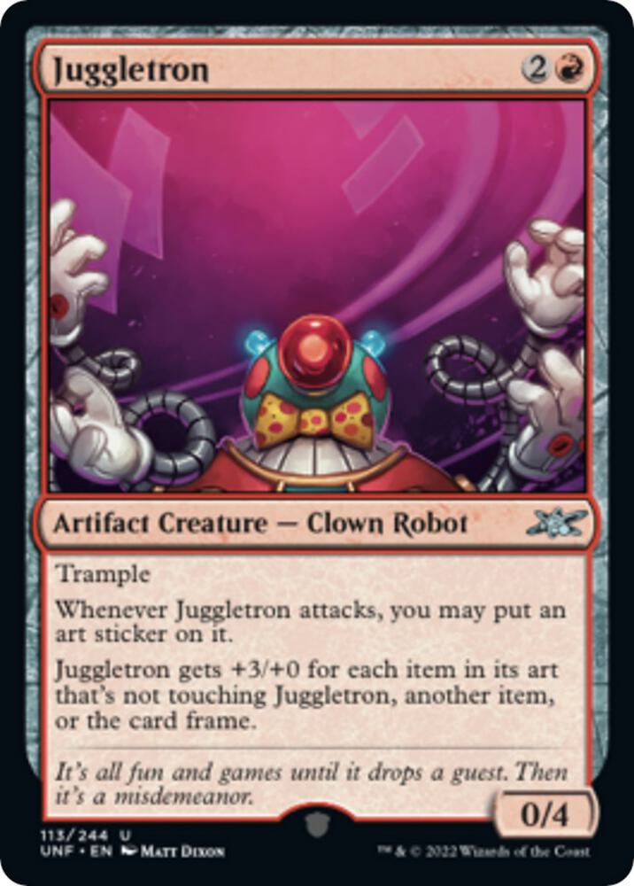 Juggletron 113 card