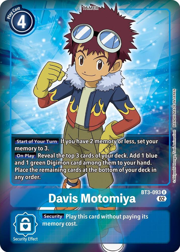 Davis Motomiya Alternate Art digimon card