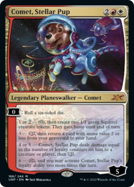 マジック：ザ・ギャザリング - MTG UNF Comet, Stellar Pup 英語版 4枚セット Comet, Stellar Pup - Unfinity - Magic: The Gathering