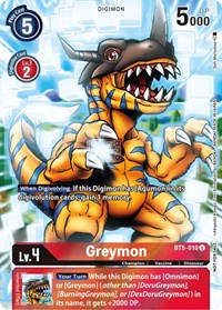 Greymon (25th Special Memorial Pack) - Battle of Omni - Digimon card