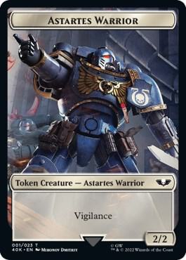 Astartes Warrior (001) // Clue Double-Sided Token