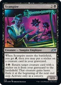 Scampire (Galaxy Foil) - Unfinity - Magic: The Gathering card