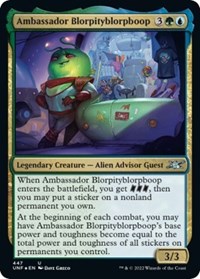 Ambassador Blorpityblorpboop (Galaxy Foil) - Unfinity - Magic: The Gathering card