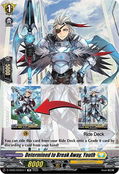 Determined to Break Away, Youth (Tutorial Card)