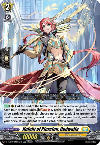 Knight of Piercing, Cadwalla (Foil)