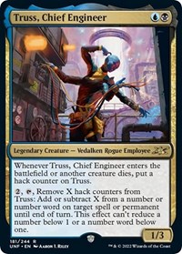 Truss, Chief Engineer - Unfinity - Magic: The Gathering card