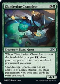 Clandestine Chameleon - Unfinity - Magic: The Gathering card