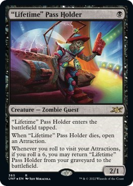 "Lifetime" Pass Holder (Galaxy Foil)
