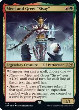 Meet and Greet "Sisay" (Galaxy Foil) 458 card