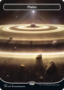 Plains (491) (Borderless) (Galaxy Foil) - Unfinity - Magic: The