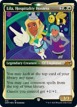 Lila, Hospitality Hostess (Showcase) (Galaxy Foil) 513 card