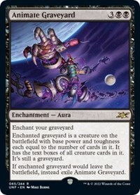 Animate Graveyard - Unfinity - Magic: The Gathering card