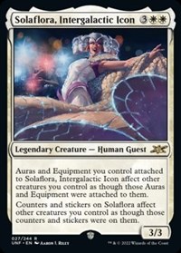 Solaflora, Intergalactic Icon - Unfinity - Magic: The Gathering card