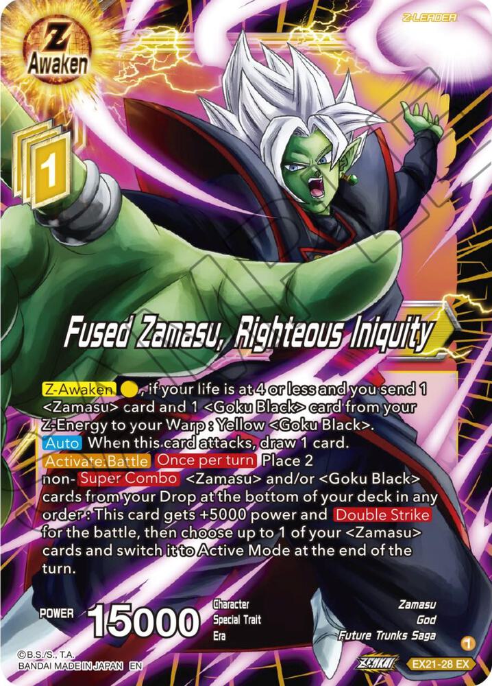 Fused Zamasu, Righteous Iniquity - 5th Anniversary Set - Dragon