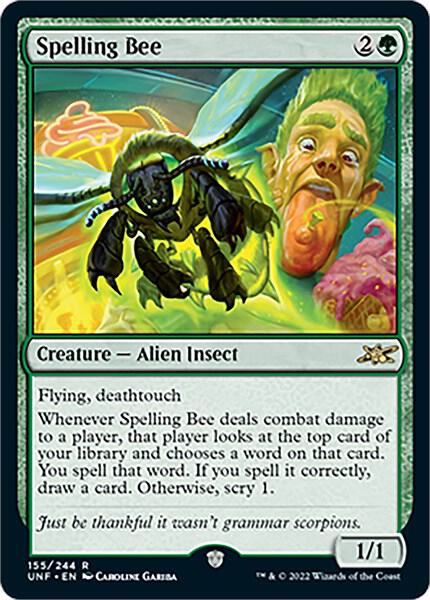 Spelling Bee 155 card