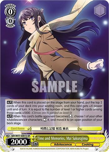 Time and Memories, Mai Sakurajima (SR)