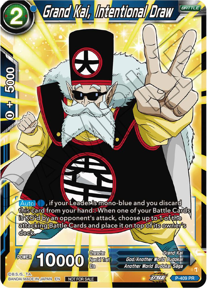 Grand Kai, Intentional Law (Zenkai Series Tournament Pack Vol.1) #P-409 — Tournament Promotion Cards