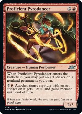 Proficient Pyrodancer (Galaxy Foil) 406 card