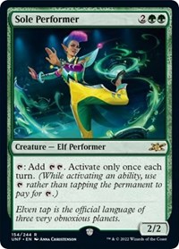 Sole Performer - Unfinity - Magic: The Gathering card