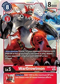 WarGrowlmon (Xros Encounter Pre-Release) - Digital Hazard - Digimon card
