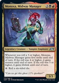 Monoxa, Midway Manager - Unfinity - Magic: The Gathering card