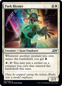 Park Bleater - Unfinity - Magic: The Gathering card