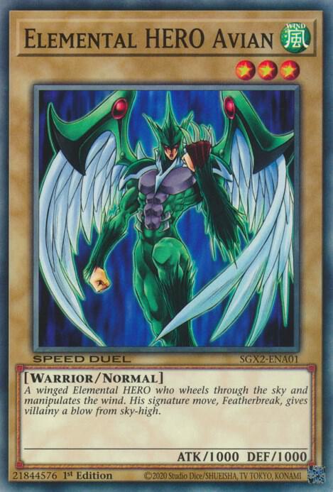 Elemental HERO Avian - Speed Duel GX: Midterm Paradox - YuGiOh