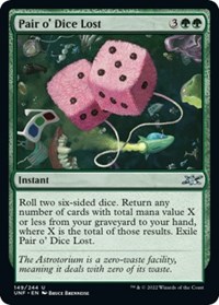 Pair o' Dice Lost - Unfinity - Magic: The Gathering card