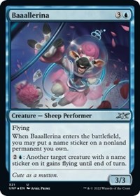 Baaallerina (Galaxy Foil) - Unfinity - Magic: The Gathering card