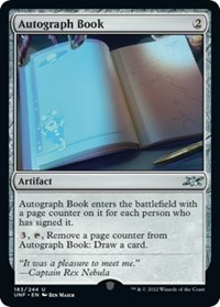 Autograph Book - Unfinity - Magic: The Gathering card