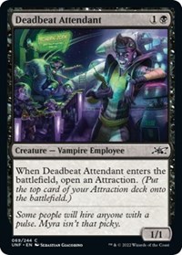 Deadbeat Attendant - Unfinity - Magic: The Gathering card