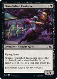 Dissatisfied Customer - Unfinity - Magic: The Gathering card