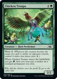 Chicken Troupe - Unfinity - Magic: The Gathering card