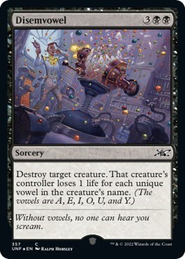 Disemvowel (Galaxy Foil)