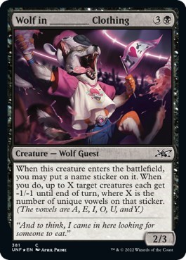 Wolf in _______ Clothing (Galaxy Foil)