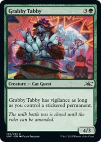 Grabby Tabby - Unfinity - Magic: The Gathering card