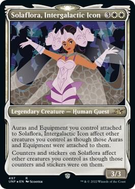 Solaflora, Intergalactic Icon (Showcase) (Galaxy Foil) 497 card