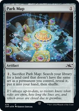 Park Map (Galaxy Foil) 476 card