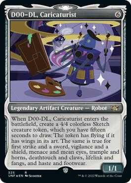 D00-DL, Caricaturist (Showcase) (Galaxy Foil) 525 card