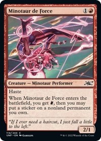 Minotaur de Force - Unfinity - Magic: The Gathering card