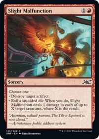 Slight Malfunction - Unfinity - Magic: The Gathering card