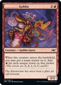 _____ Goblin - Unfinity - Magic: The Gathering card