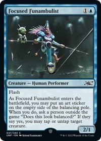 Focused Funambulist - Unfinity - Magic: The Gathering card